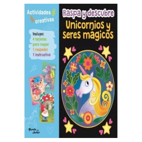 Raspa y descubre - Unicornios y seres mágicos